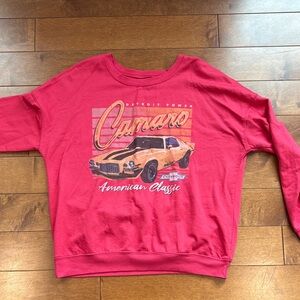 Pink/Red Camaro Graphic Sweatshirt M